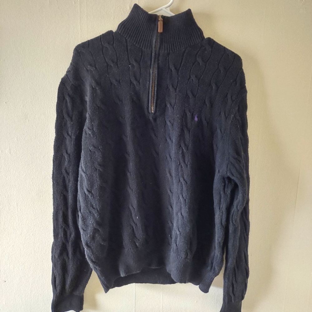 Polo Ralph Lauren half zip sweater tag size L